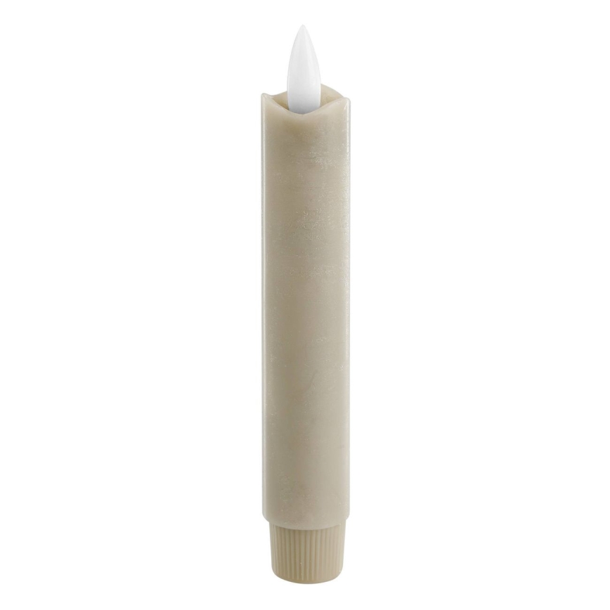 Eglo - LED stearinlys 2 stk. LED/1xAAA 15 cm beige