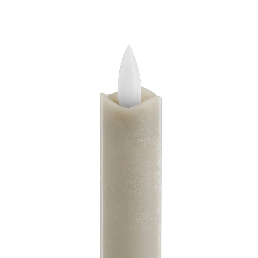Eglo - LED stearinlys 2 stk. LED/1xAAA 15 cm beige