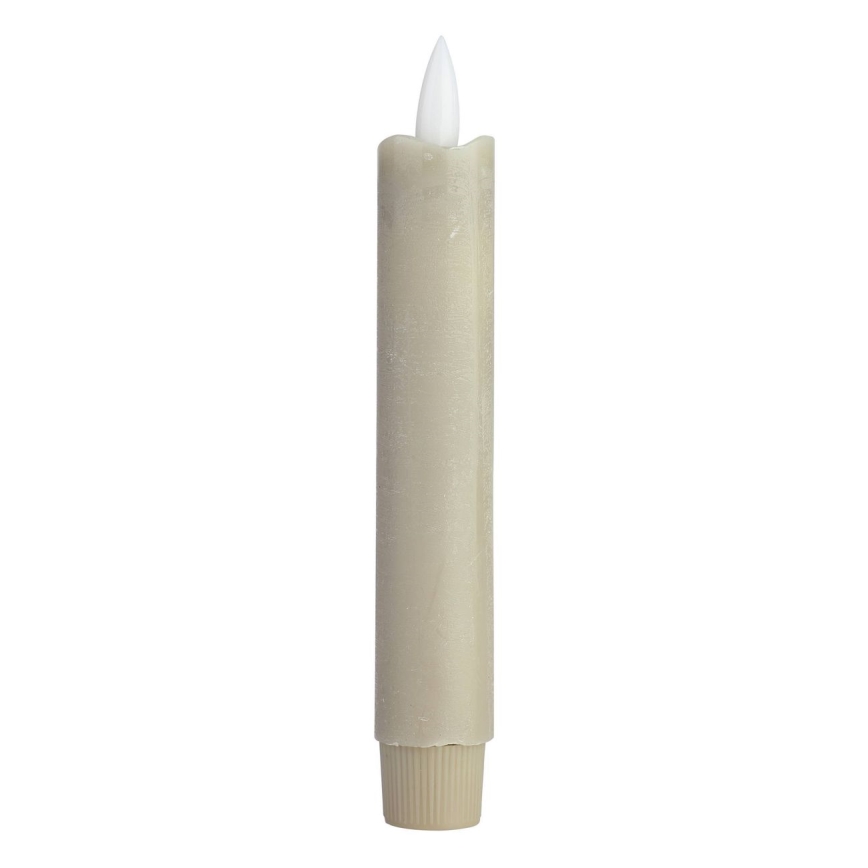 Eglo - LED stearinlys 2 stk. LED/1xAAA 15 cm beige