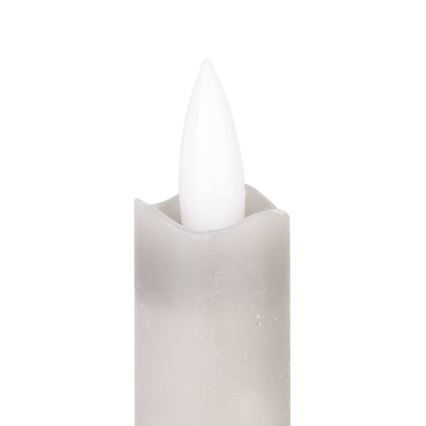 Eglo 422223 - LED stearinlys 2 stk. ANTANABE LED/1xAAA 15 cm grå