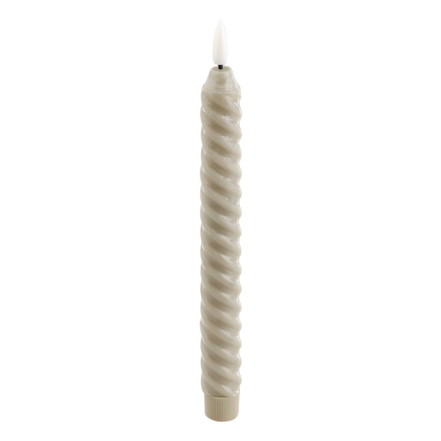 Eglo - LED stearinlys 2 stk. LED/1xAAA 24,5 cm beige