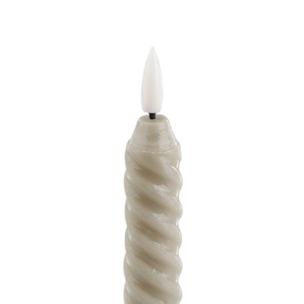Eglo - LED stearinlys 2 stk. LED/1xAAA 24,5 cm beige