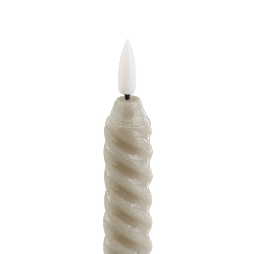 Eglo - LED stearinlys 2 stk. LED/1xAAA 24,5 cm beige