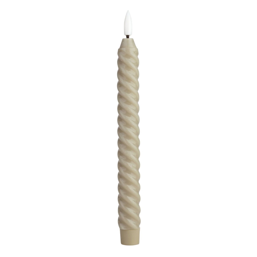 Eglo - LED stearinlys 2 stk. LED/1xAAA 24,5 cm beige