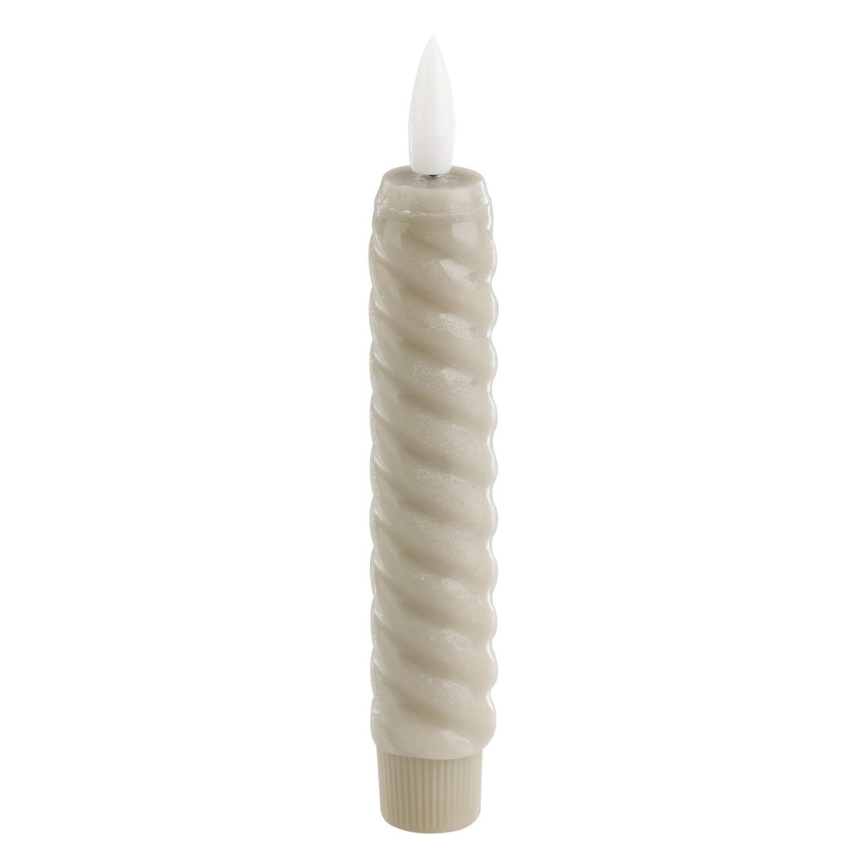 Eglo - LED stearinlys 2 stk. LED/1xAAA 15 cm beige