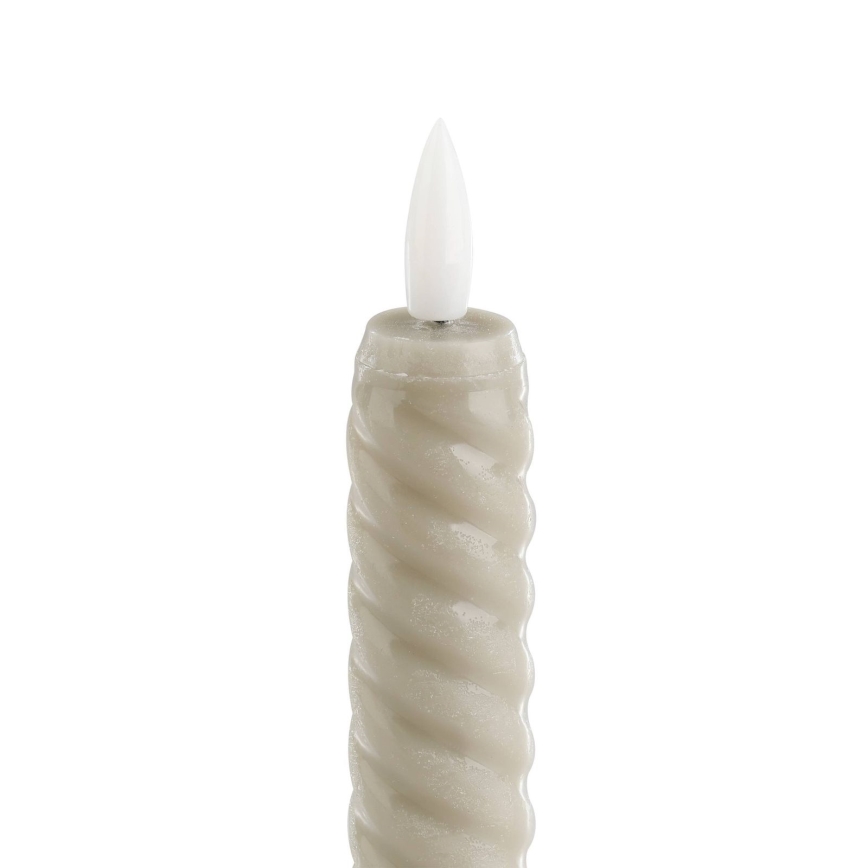 Eglo - LED stearinlys 2 stk. LED/1xAAA 15 cm beige