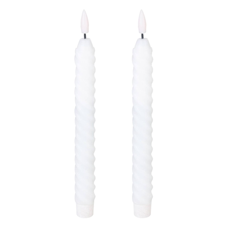 Eglo - LED stearinlys 2 stk. LED/1xAAA 25 cm hvid
