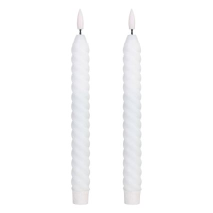 Eglo - LED stearinlys 2 stk. LED/1xAAA 25 cm hvid