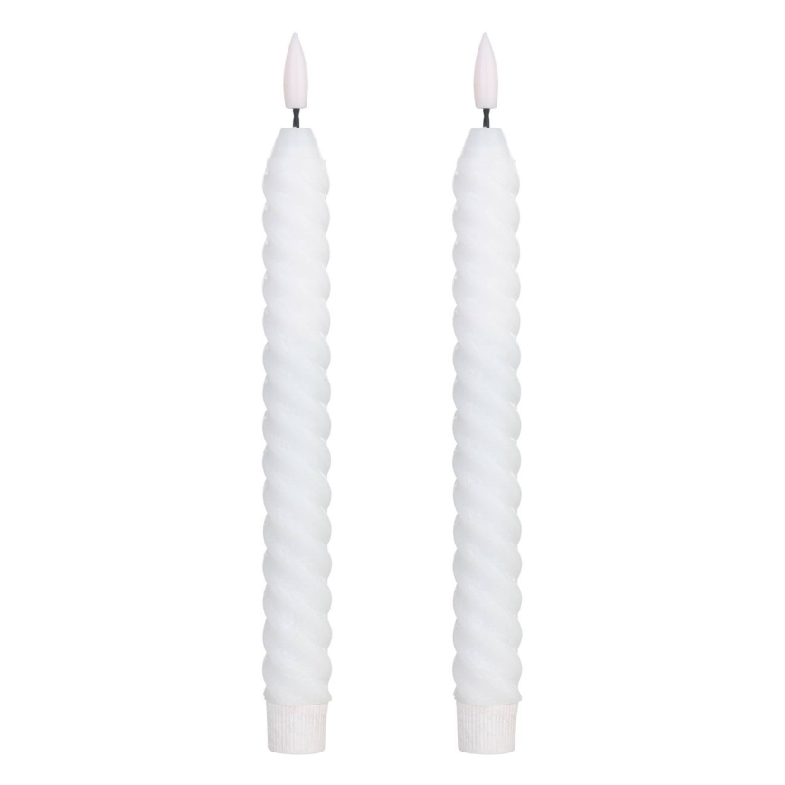 Eglo - LED stearinlys 2 stk. LED/1xAAA 25 cm hvid