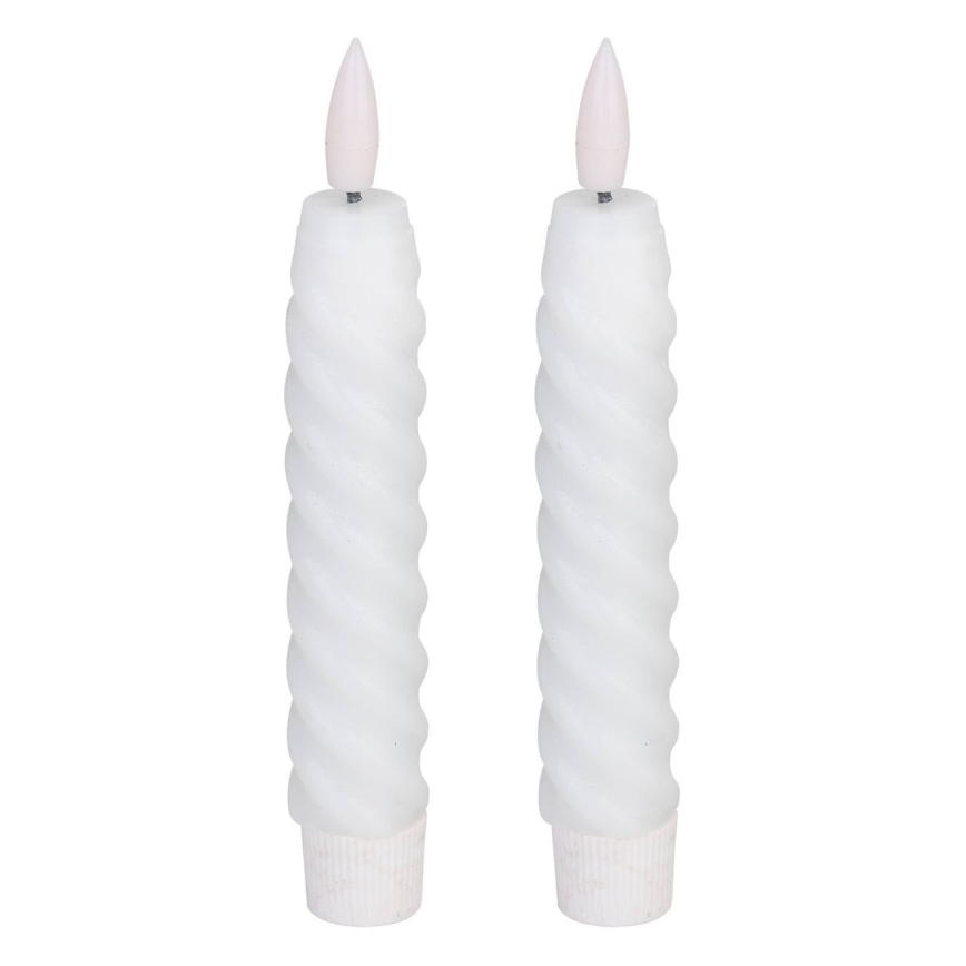 Eglo - LED stearinlys 2 stk. LED/1xAAA 15 cm hvid