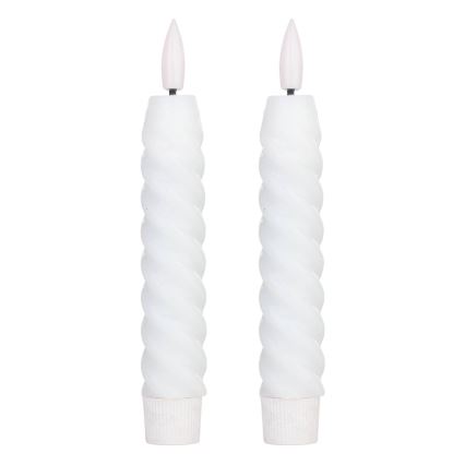 Eglo - LED stearinlys 2 stk. LED/1xAAA 15 cm hvid