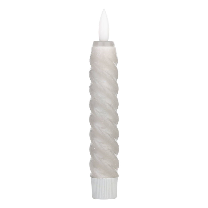 Eglo - LED stearinlys 2 stk. LED/1xAAA 15 cm grå