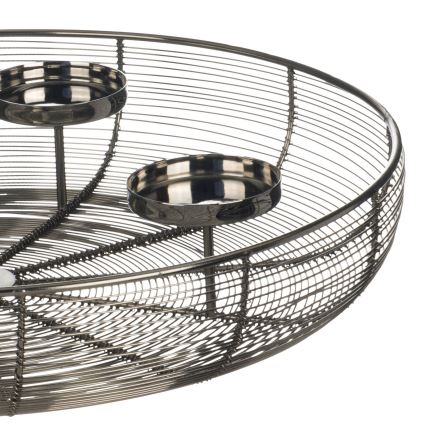 Eglo - Lysestage diameter 45 cm skinnende krom