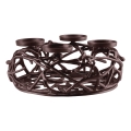 Eglo 422731 - Lysestage OROQUIETA 13,5 x 35 cm, brun