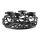 Eglo 422732 - Lysestage OROQUIETA 13,5x35 cm sort