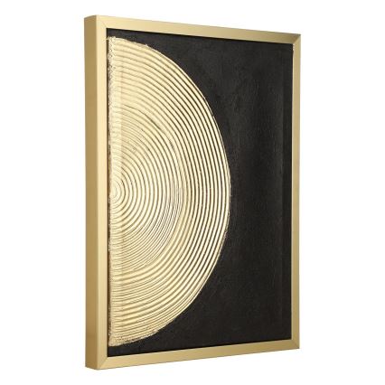 Eglo - SÆT 2x Maleri på lærred 43x33 cm sort/guldfarvet