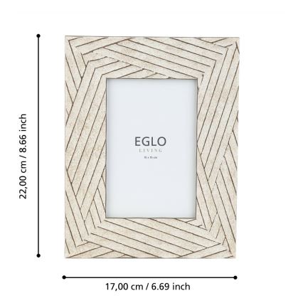 Eglo - Billedramme 10x15 cm beige