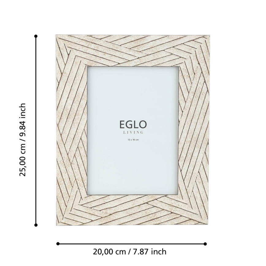 Eglo - Billedramme 13x18 cm beige