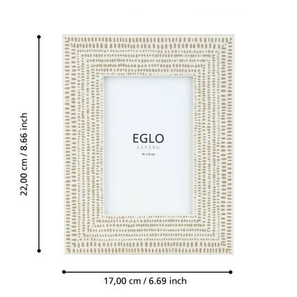 Eglo - Billedramme 10x15 cm cremefarvet