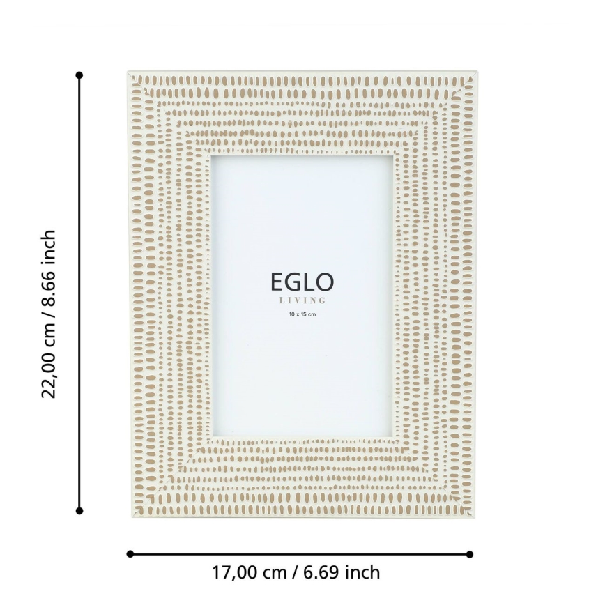 Eglo - Billedramme 10x15 cm cremefarvet