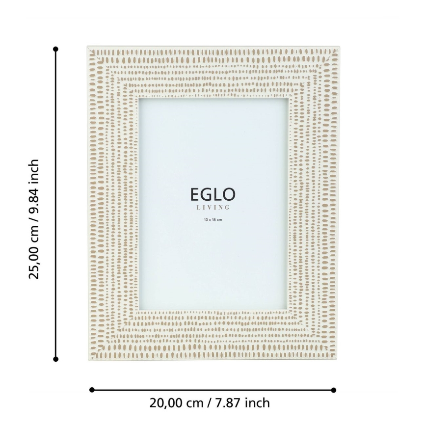 Eglo - Billedramme 13x18 cm cremefarvet
