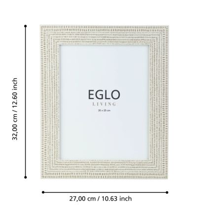 Eglo - Billedramme 20x25 cm cremefarvet