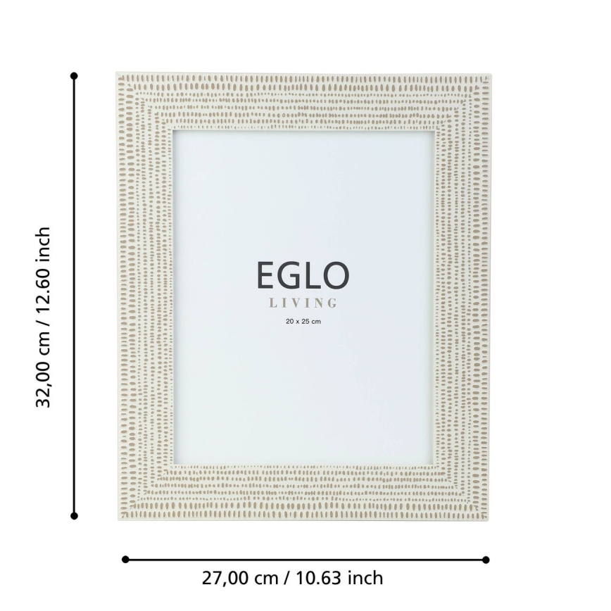 Eglo - Billedramme 20x25 cm cremefarvet