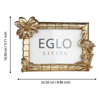 Eglo - Billedramme 10x15 cm guldfarvet
