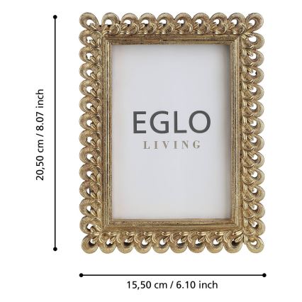 Eglo - Billedramme 10x15 cm guldfarvet
