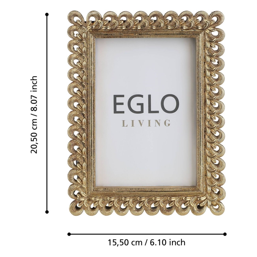 Eglo - Billedramme 10x15 cm guldfarvet