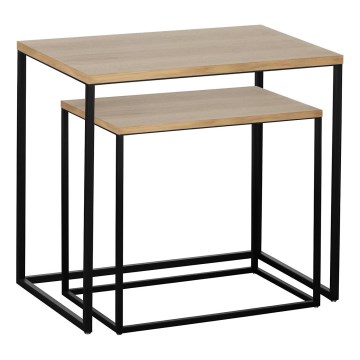 Eglo 424006 - Sæt med 2 sideborde TOZAWA brun/sort