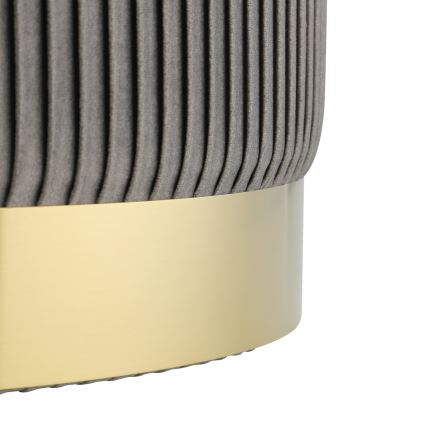 Eglo - SÆT 2x Taburet diameter 31,5/36 cm grå/guldfarvet