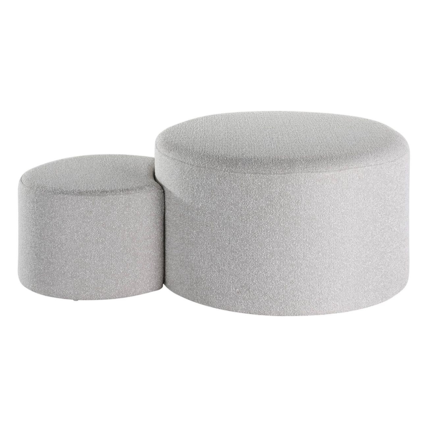 Eglo - SÆT 2x Taburet diameter 45,5/70 cm grå