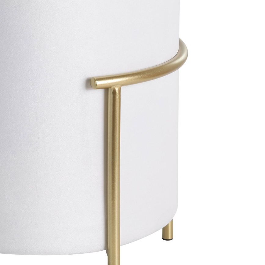 Eglo - Taburet 46x41 cm hvid/guldfarvet