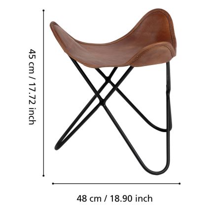 Eglo 424759 - YAMATSURI skammel 45x48 cm brun
