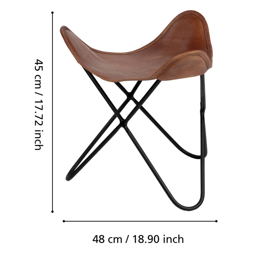 Eglo 424759 - YAMATSURI skammel 45x48 cm brun