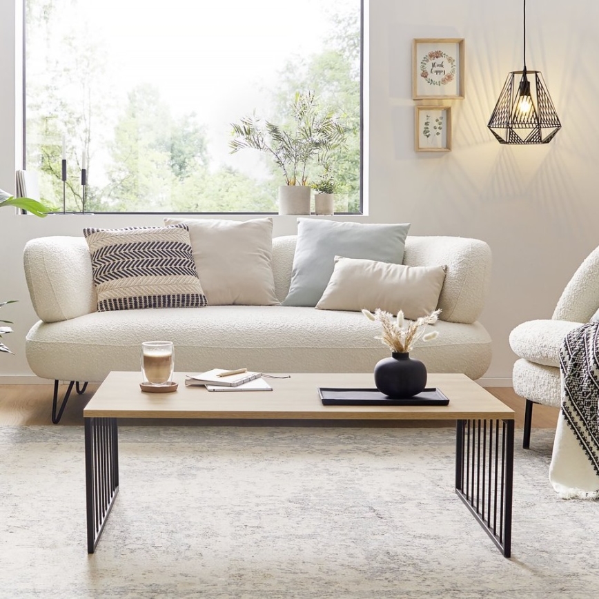 Eglo 424801 - Sofabord AUKSIDE 53,5x100 cm brun/sort
