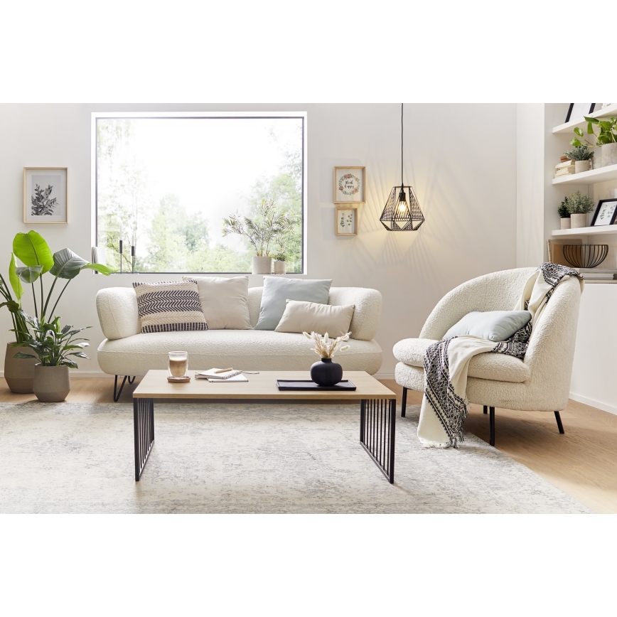 Eglo 424801 - Sofabord AUKSIDE 53,5x100 cm brun/sort
