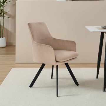 Eglo 424942 - Lænestol APALIT 86x60 cm beige/sort