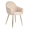 Eglo 424949 - Spisestol APALIT 87,5x57,5 cm creme/guld