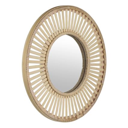 Eglo 425037 - Vægspejl MITSUKE Ø 40 cm i bambus