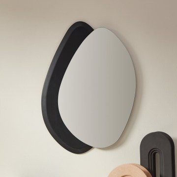 Eglo 425051 - Vægspejl LIOMA 68x48 cm gran/sort