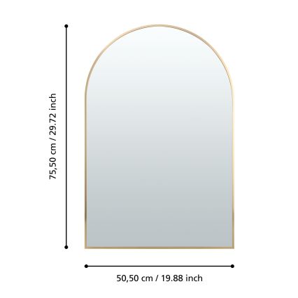 Eglo 425057 - Vægspejl AMBERY 75,5x50,5 cm guld