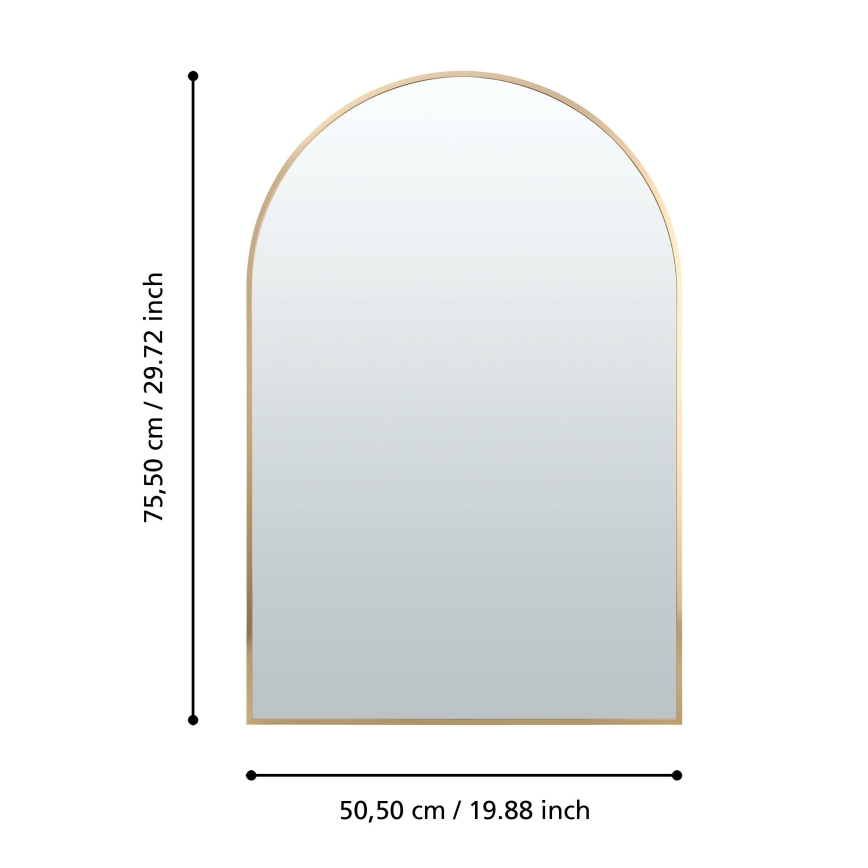 Eglo 425057 - Vægspejl AMBERY 75,5x50,5 cm guld