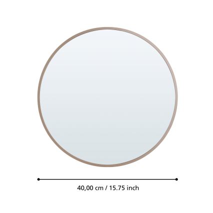 Eglo 425058 - Vægspejl BANI Ø 40 cm beige