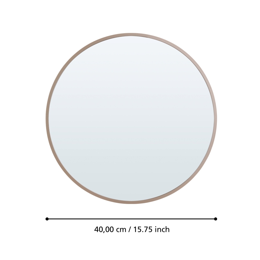 Eglo 425058 - Vægspejl BANI Ø 40 cm beige
