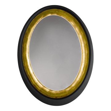 Eglo 425061 - Vægspejl BONTANG 80x60 cm sort/guld