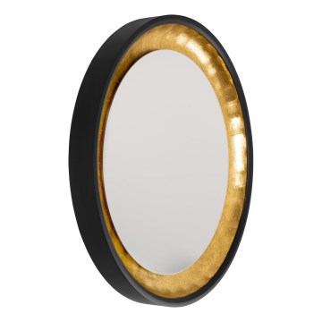 Eglo 425062 - Vægspejl BONTANG Ø 90 cm sort/guld