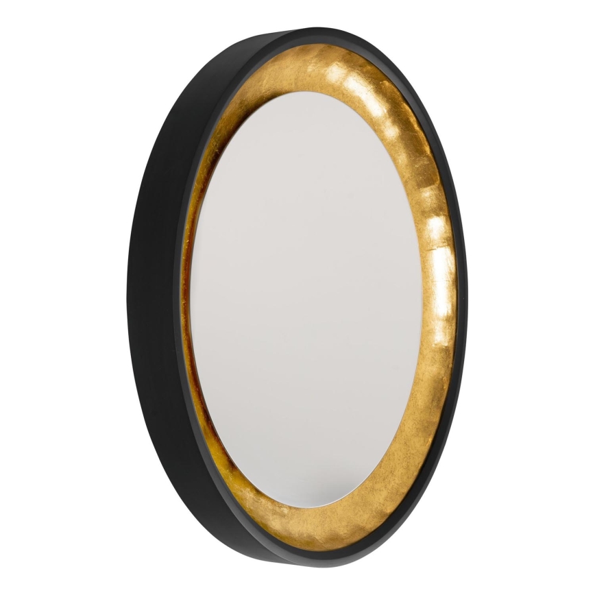 Eglo 425062 - Vægspejl BONTANG Ø 90 cm sort/guld