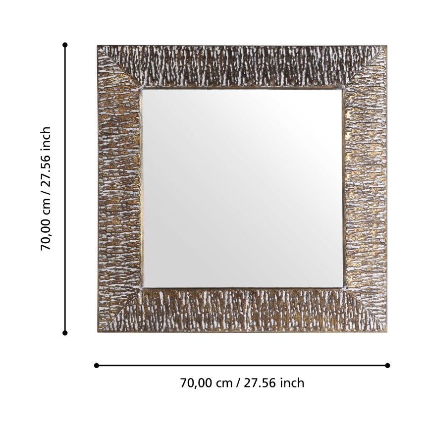 Eglo 425075 - Vægspejl TOAMASINA 70x70 cm i bronze